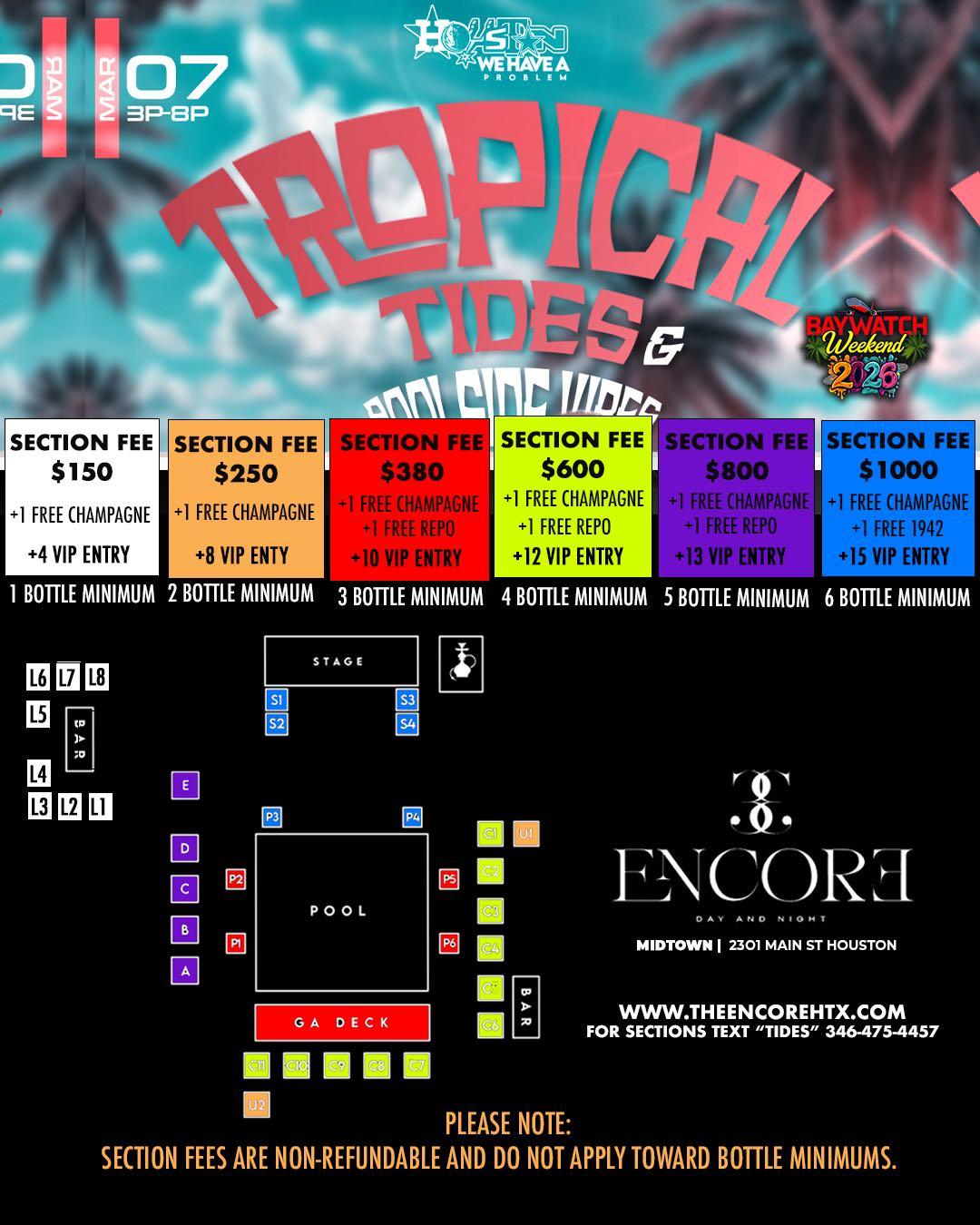 Tropical Tides & Poolside Vibes flyer